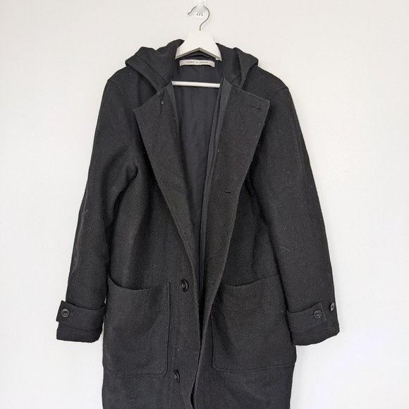 Uniqlo and Lemaire Black Wool Duffle Coat (Size: S) - Picture 1 of 3